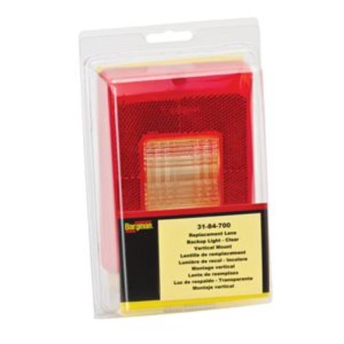 Vertical Taillight Lens w/Clear Backup 