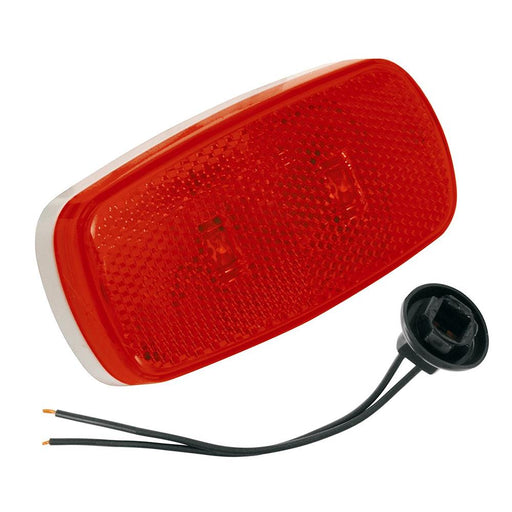 Marker/Clearance Light LED 59 Red w/White Base 