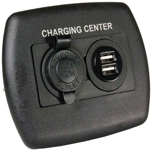 12V/USB Charging Center Black 