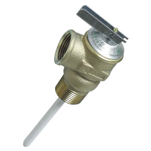 3/4" Temperature and Pressure Relief Valve with 4" Epoxy-Coated Probe