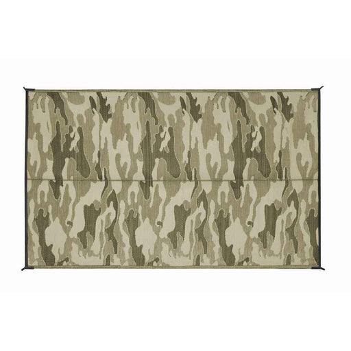 Large Reversible Outdoor Patio Mat 9' x 12' Camouflage