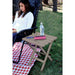 Taupe Large Adirondack Portable Outdoor Folding Side Table