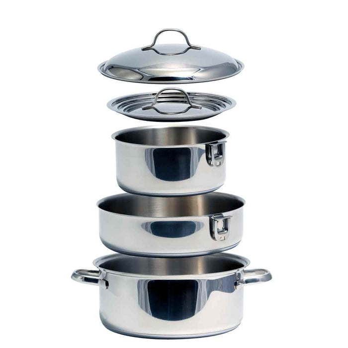 Premium Ceramic Nesting Cookware Set 7-Piece Set