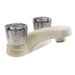 Lav Faucet w/Smoked Handles Bisque 