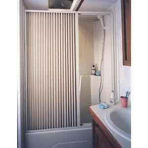 Pleated Shower Door- White 