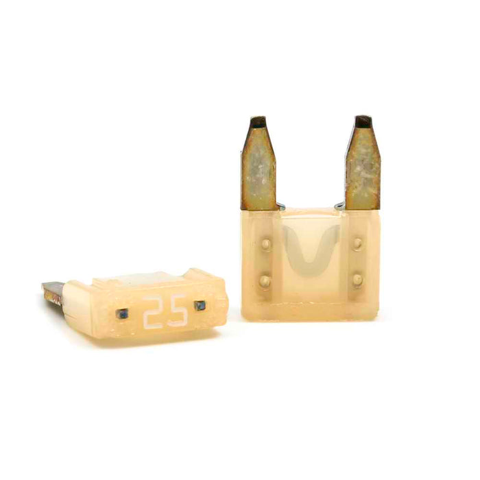 Clear 25 AMP Mini-Blade Fuse - Pack of 2