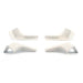 White Gutter Spout Wide/Long 4 Pack