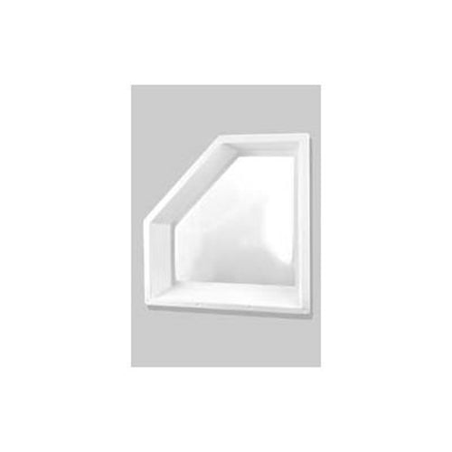 Neo-Angle Skylight Inner White/Clear Insert 24"x12" (26"x13.5 Flange)