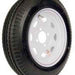 205/75D Tire15 C/5H Trailer Wheel Spoke White Striped 