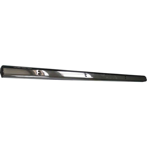 4" Oval Straight Nerf Bar Polished Stainless Steel 