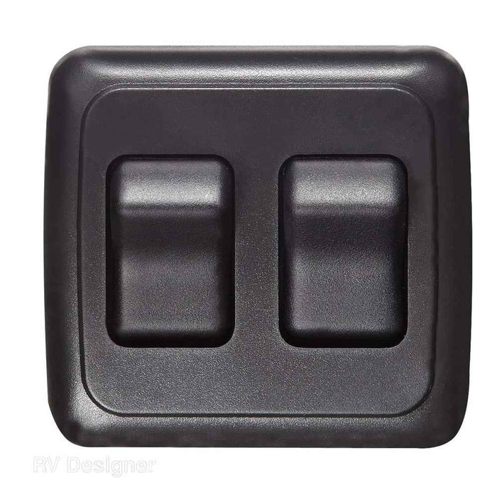 Contoured Wall Switch Black 