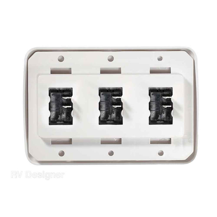 Contoured Wall Switch White 