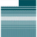 Awning Fabric 1-Piece 16' Teal Stripe White Weatherguard 