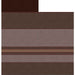 Awning Fabric 1-Piece 15' Premium Chocolate White Flexguard 