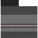 Awning Fabric 1-Piece 17' Premium Charcoal White Flexguard 