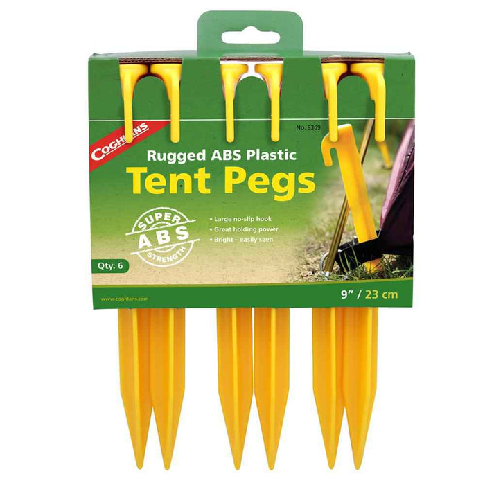 9" ABS Tent Peg -Pk/6