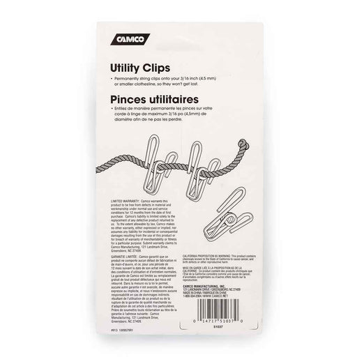 Camping Essentials Utility Clips - 8 Pack