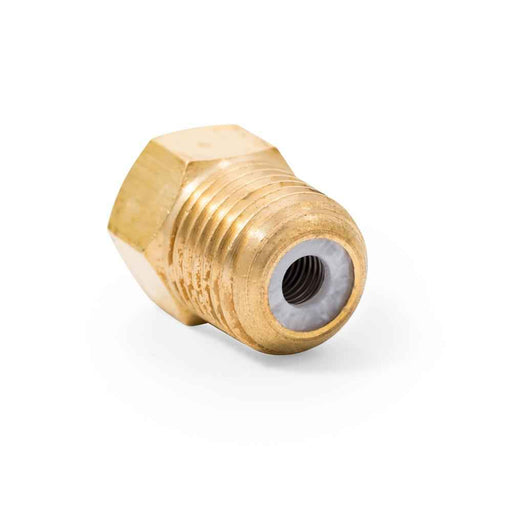 1/4" Male NPT x 1/4" Female Propane Fitting Inverted Flare with Check Valve