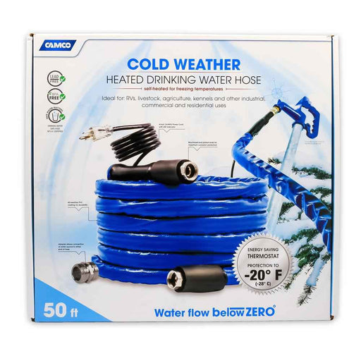 50 Feet Taste Pure Heated Drinking Water Hose with Thermostat - Lead Free