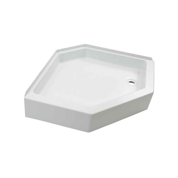 White 24X36 Right-Hand Shower Pan 