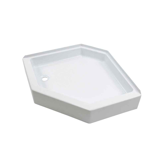 White 24X36 Left-Hand Shower Pan 