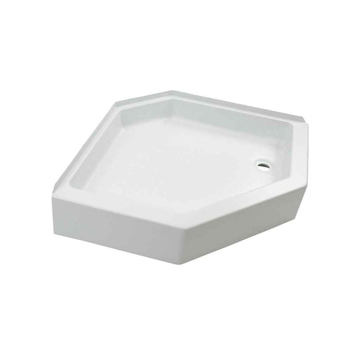 White 24X40 Right-Hand Shower Pan 