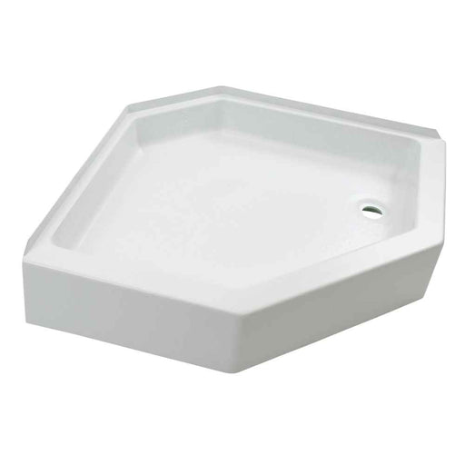 White 24X40 Right-Hand Shower Pan 