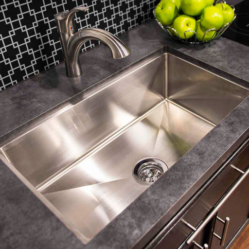 27X16X7 Stainless Steel Single Bowl Square Sink Farmers (Under Mount)