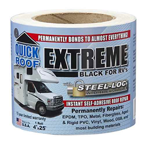 4"X25' Quick Roof Extreme - Black