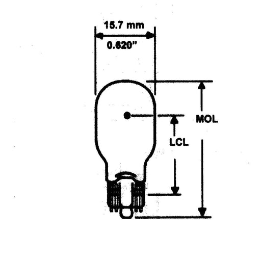 Auto/RV/Marine Interior 912 Bulb - Pack of 2