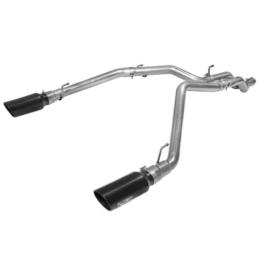 Large Bore-HD 3 IN 409 Stainless Steel DPF-Back Exhaust System w/Black Tip