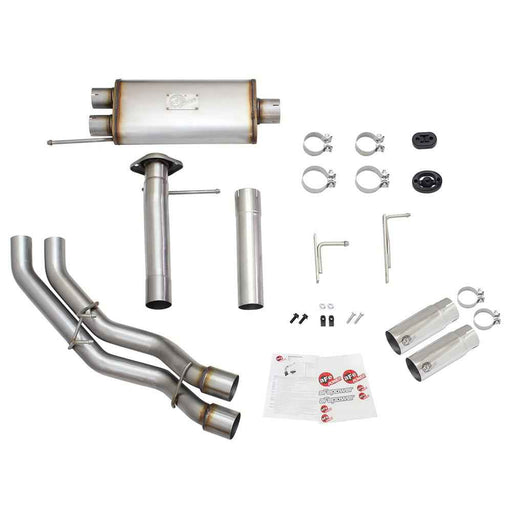 Rebel Series 3 IN to 2-1/2 IN 409 Stainless Steel Cat-Back Exhaust w/Polished Tip