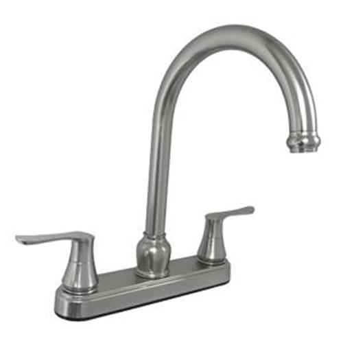 8" Non-Metallic Kitchen Faucet Handles Brushed Nickel