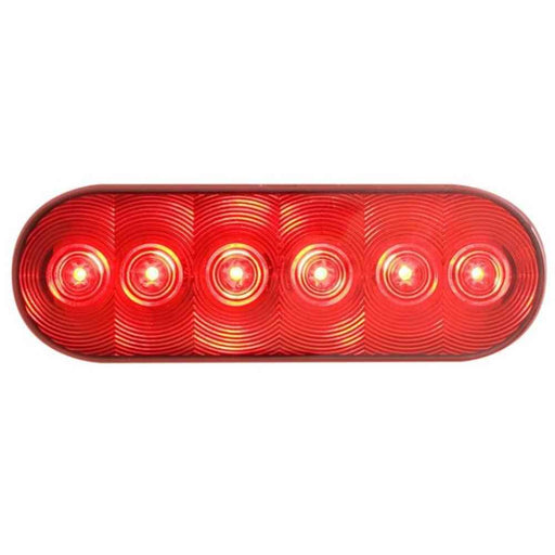 LED Taillight 6" 6 Diode Recessed Red