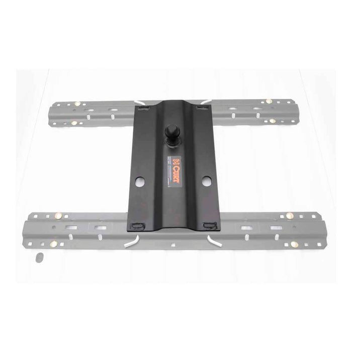 Bent Plate 5th Wheel Rail Gooseneck Hitch with Ball Offset 3"