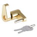 Coupler Lock (1/4" Pin, 3/4" Latch Span, Padlock, Brass-Plated)