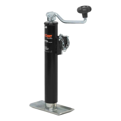 Pipe-Mount Swivel Jack with Top Handle (5,000 lbs., 10" Travel)