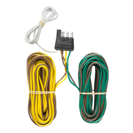 4-Way Flat Connector Plug with 20' Wires (Trailer Side, Packaged)