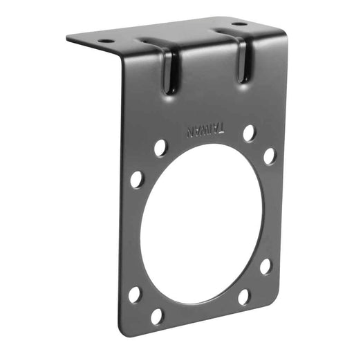 Connector Mounting Bracket for 7-Way RV Blade (Black, Packaged)