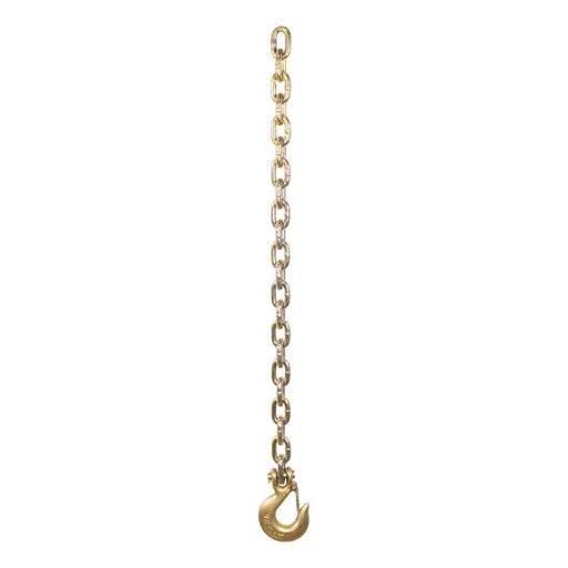 35" Safety Chain with 1 Clevis Hook (24,000 lbs., Yellow Zinc)