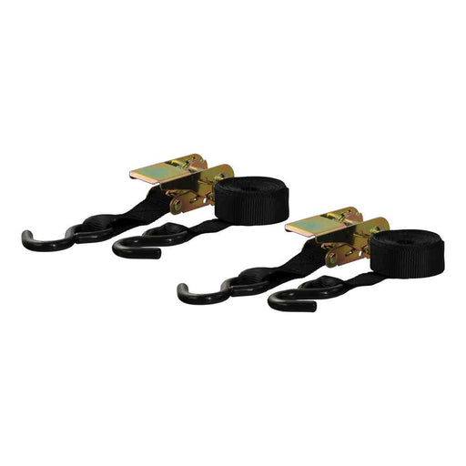 10' Black Cargo Straps with S-Hooks (500 lbs., 2-Pack)