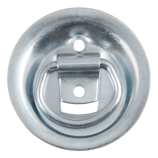1-1/8" x 1-5/8" Recessed Tie-Down Ring (1,000 lbs., Clear Zinc)