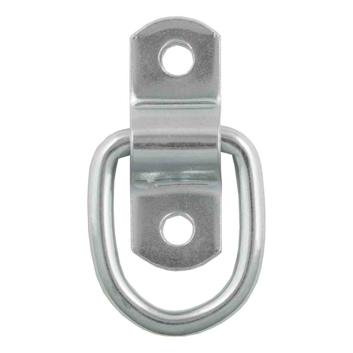 1" x 1-1/4" Surface-Mounted Tie-Down D-Ring (1,200 lbs., Clear Zinc)