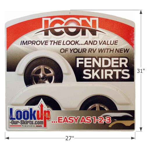 Icon Fender Skirt Sign