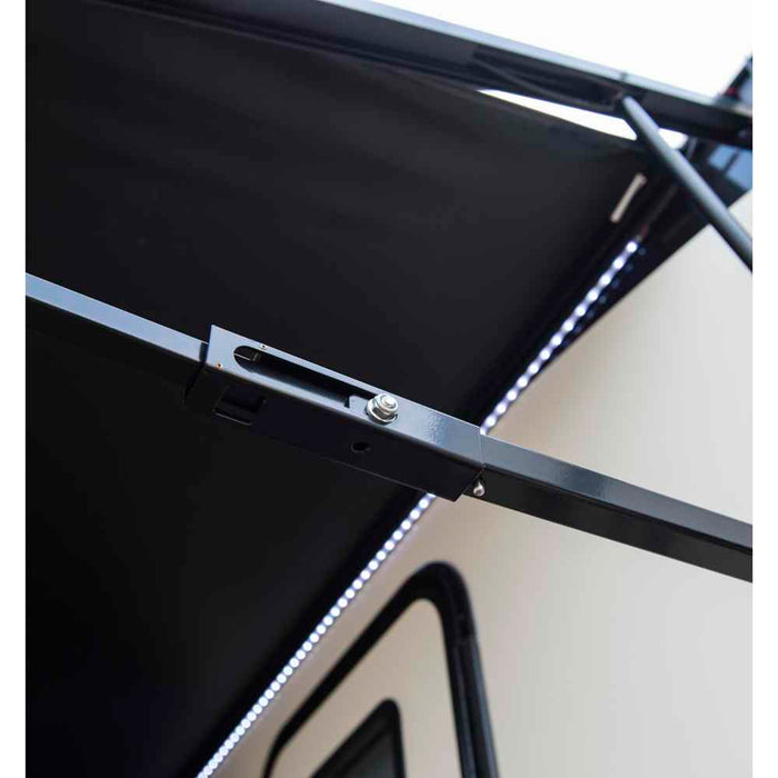 Solera XL Power Awning Roller/Fabric 16 ft. Black Fade