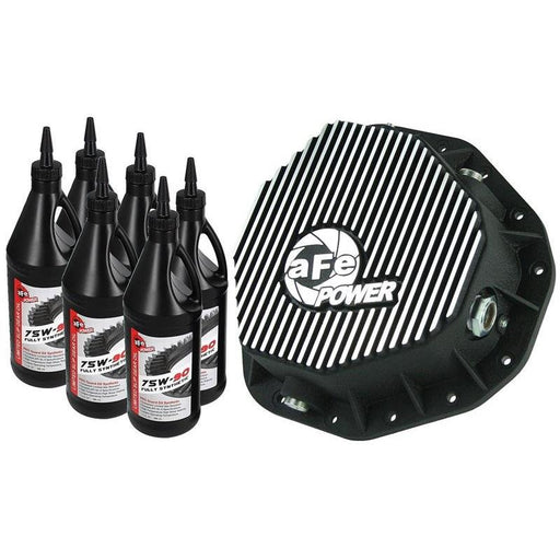 Pro Series Rear Differential Cover Kit Black w/ Machined Fins & Gear Oil