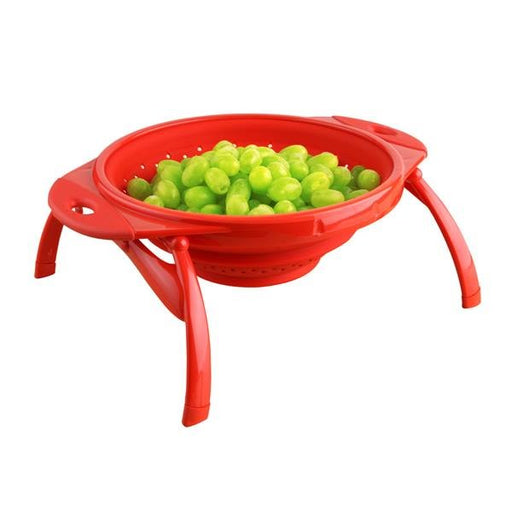 COLLAPSIBLE COLANDER, RED