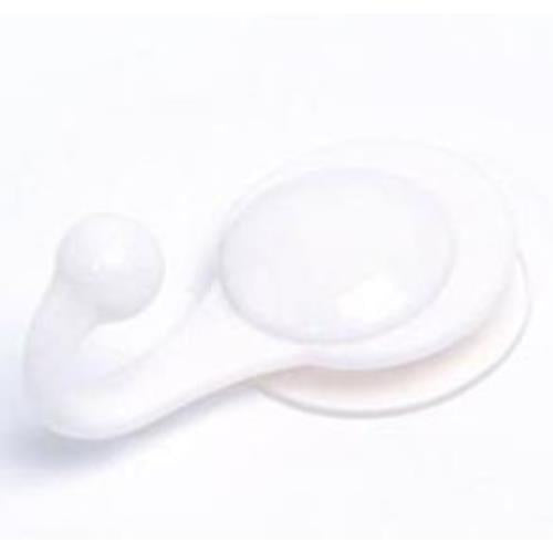 SUCTION CUP HOOK, WHITE