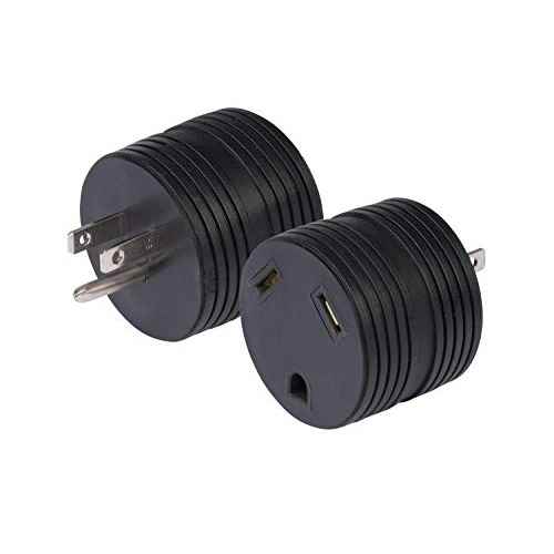 ParkPower Round RV Adapter-30A Female to 15A (125V) Male