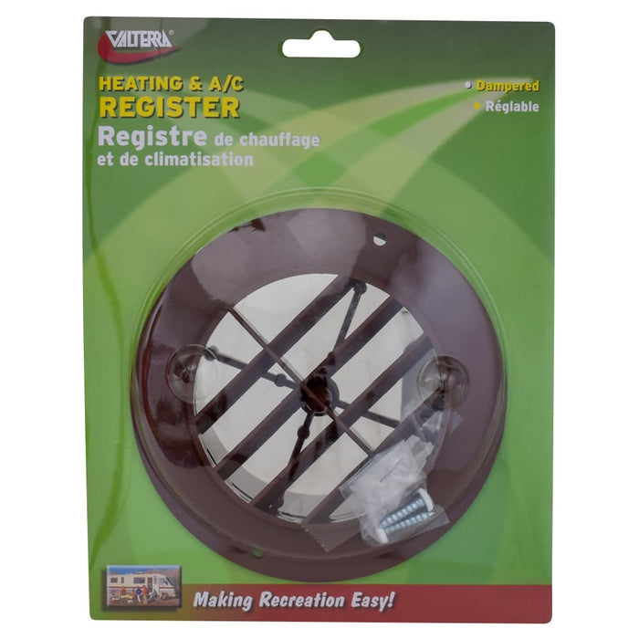 HEATING & A/C REGISTER, BROWN